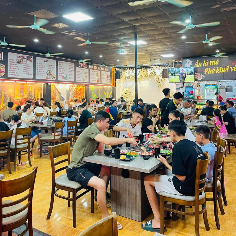 Hệ thống lẩu nướng không khói hiện đại 
