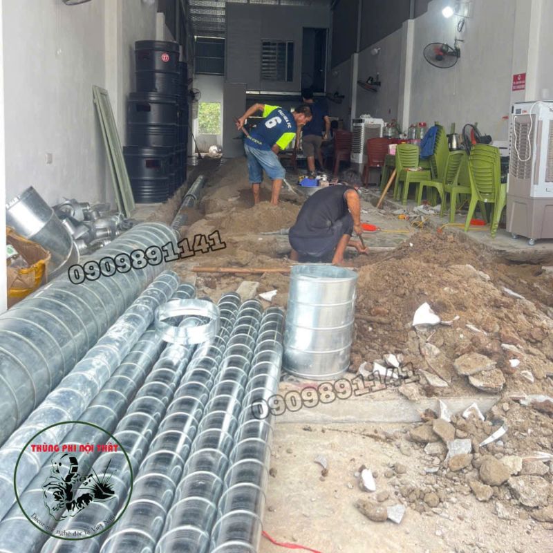 Lắp đặt hệ thống hút khói