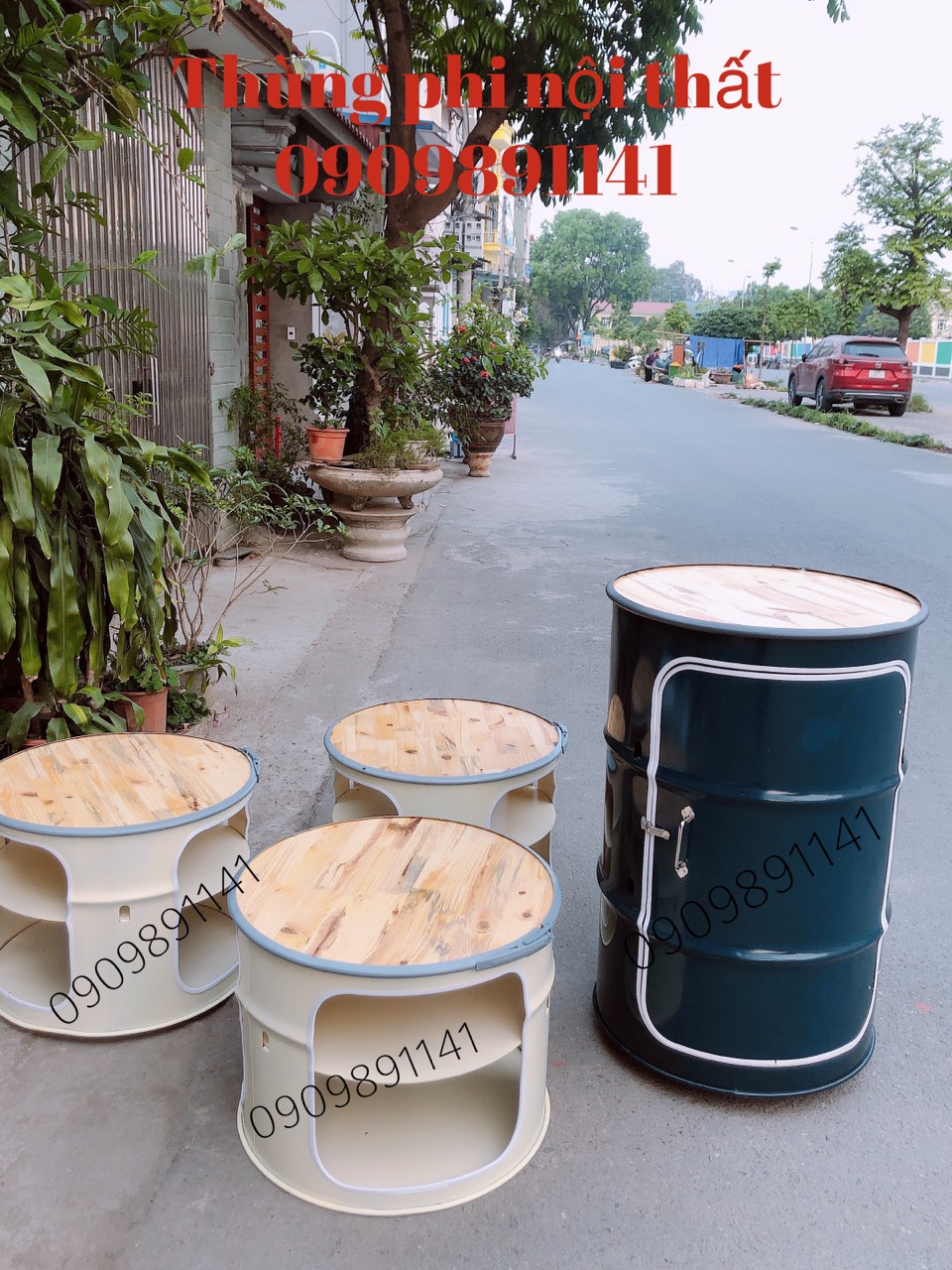 Bàn cafe tròn 2 tầng