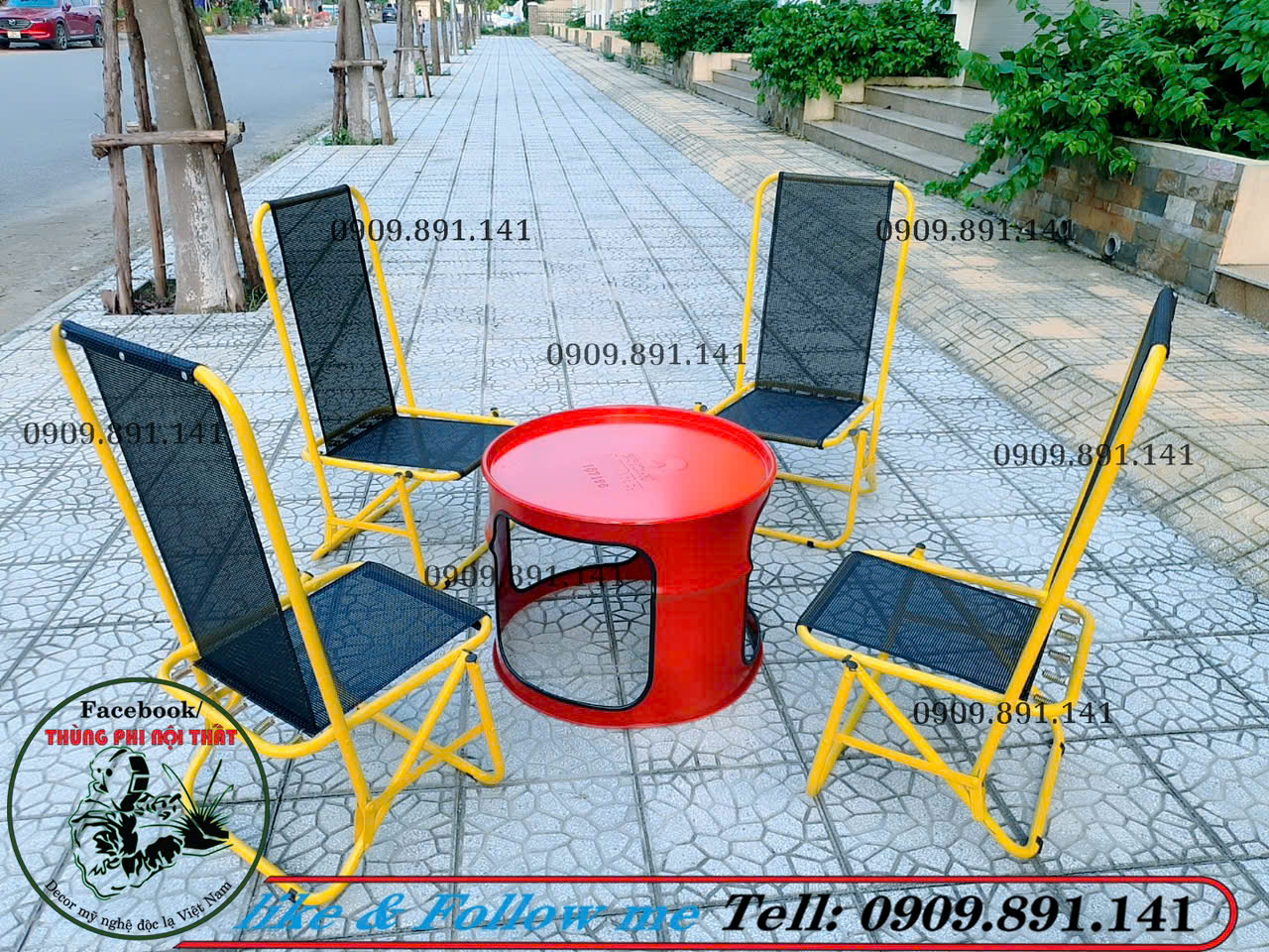 Top 10+ bàn ghế thùng phi được ưa chuộng nhất hiện nay