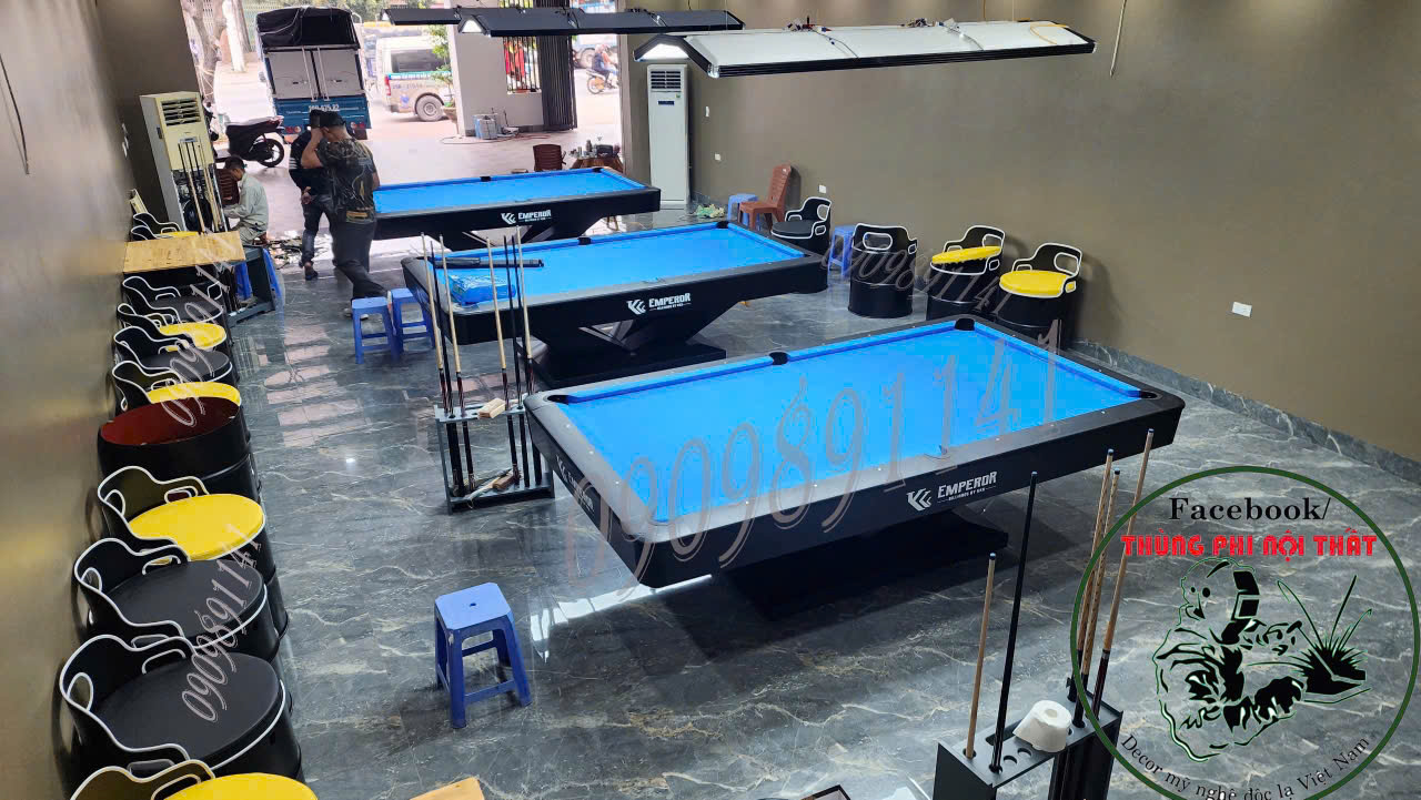 Bàn ghế thùng phi