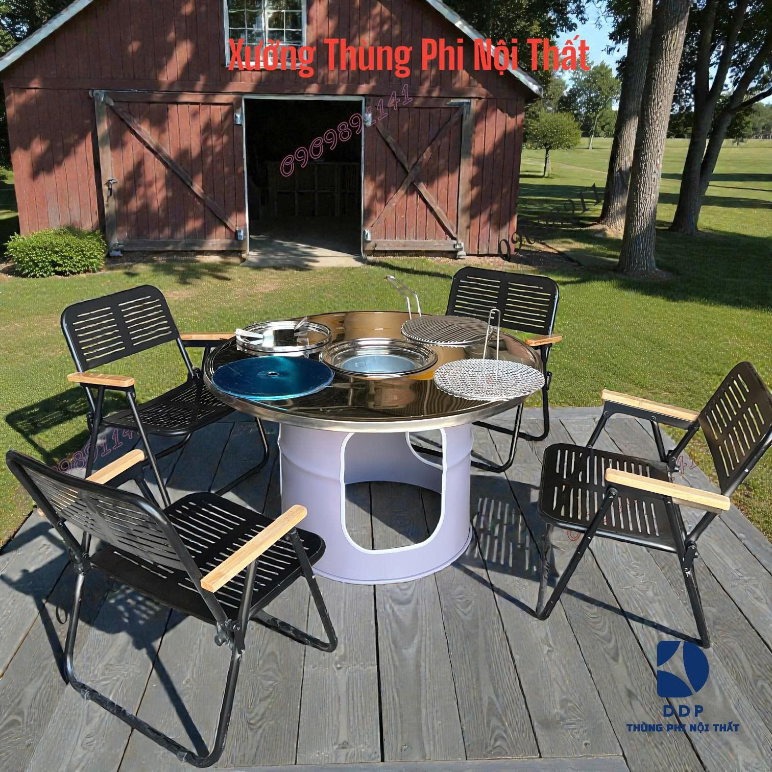 Ưu điểm nổi bật của bàn nướng thùng phi