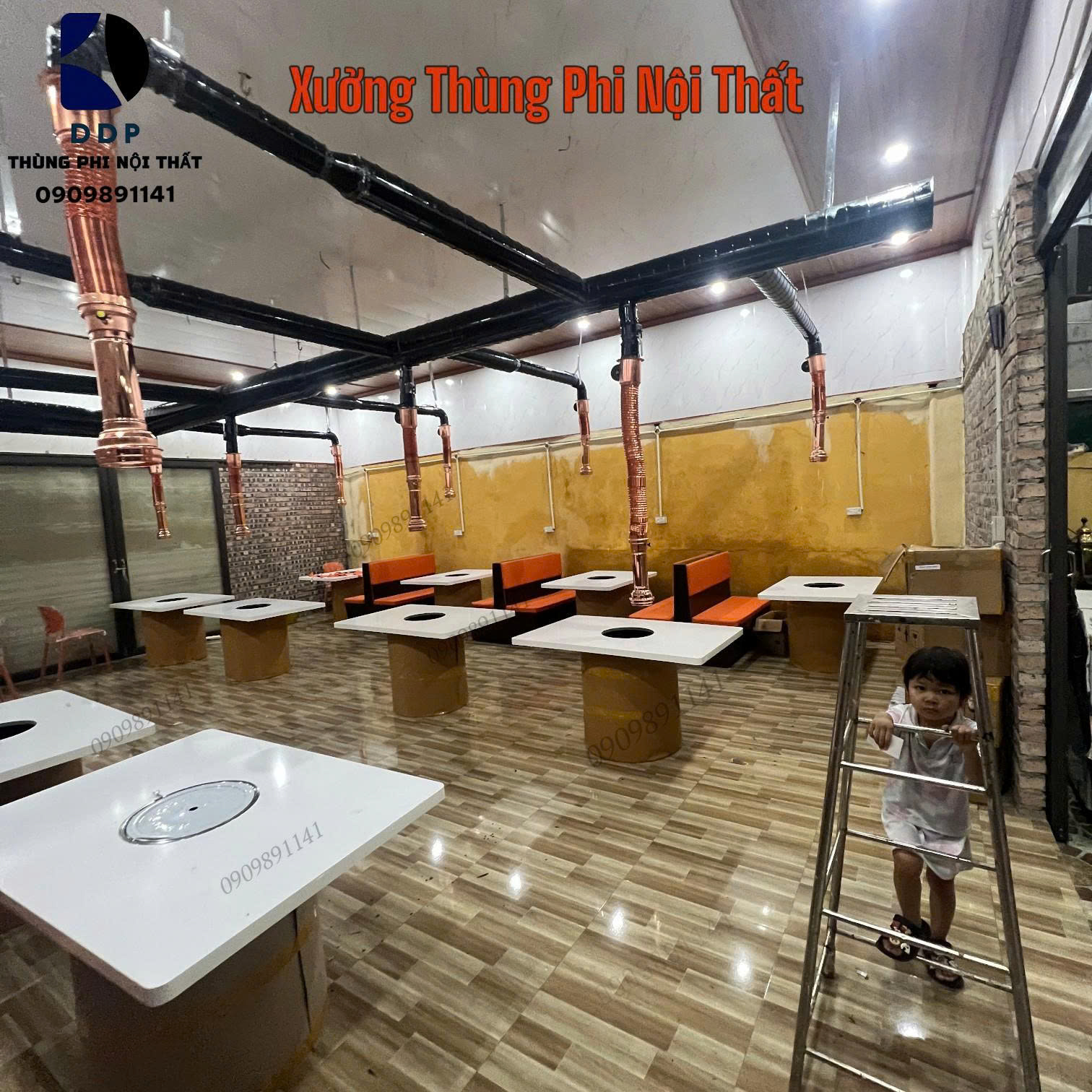 Bàn nướng không khói hút dương