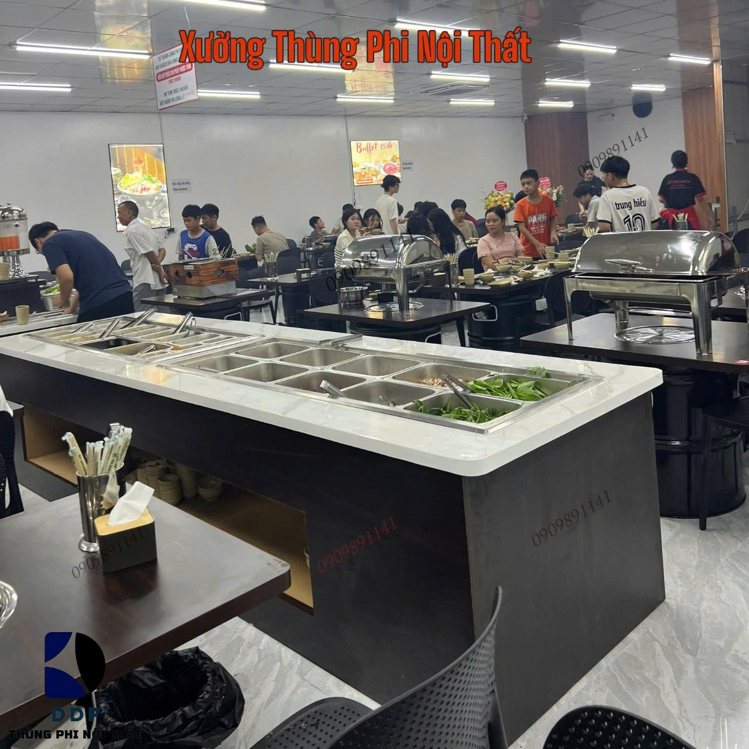 Bàn cho mô hình buffet BBQ