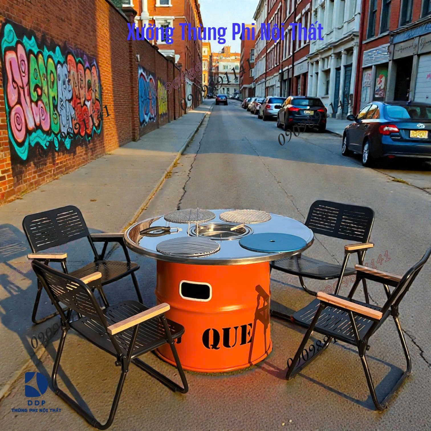 Bàn cho quán nướng ngoài trời