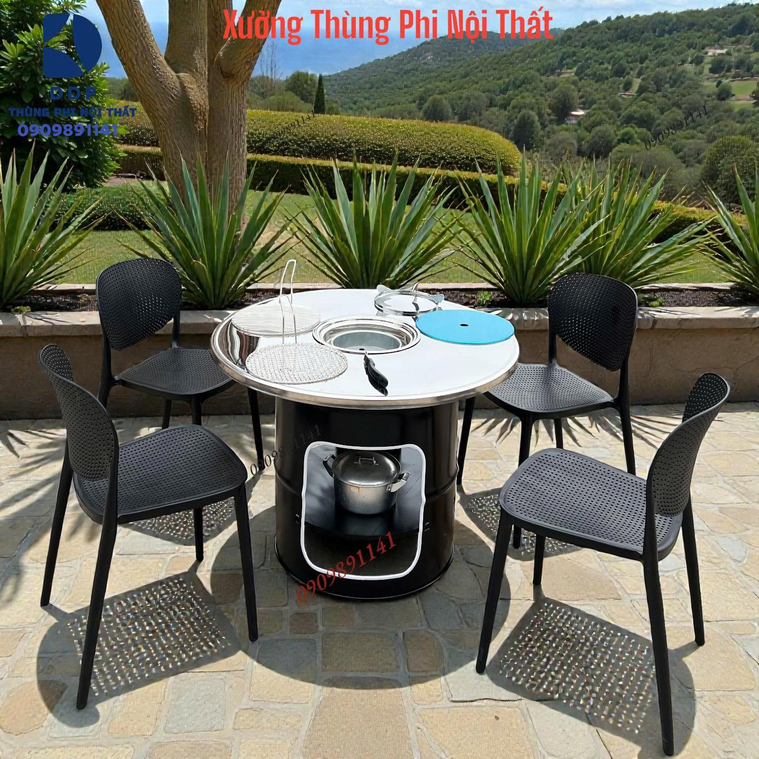 Bàn cho quán nướng bình dân