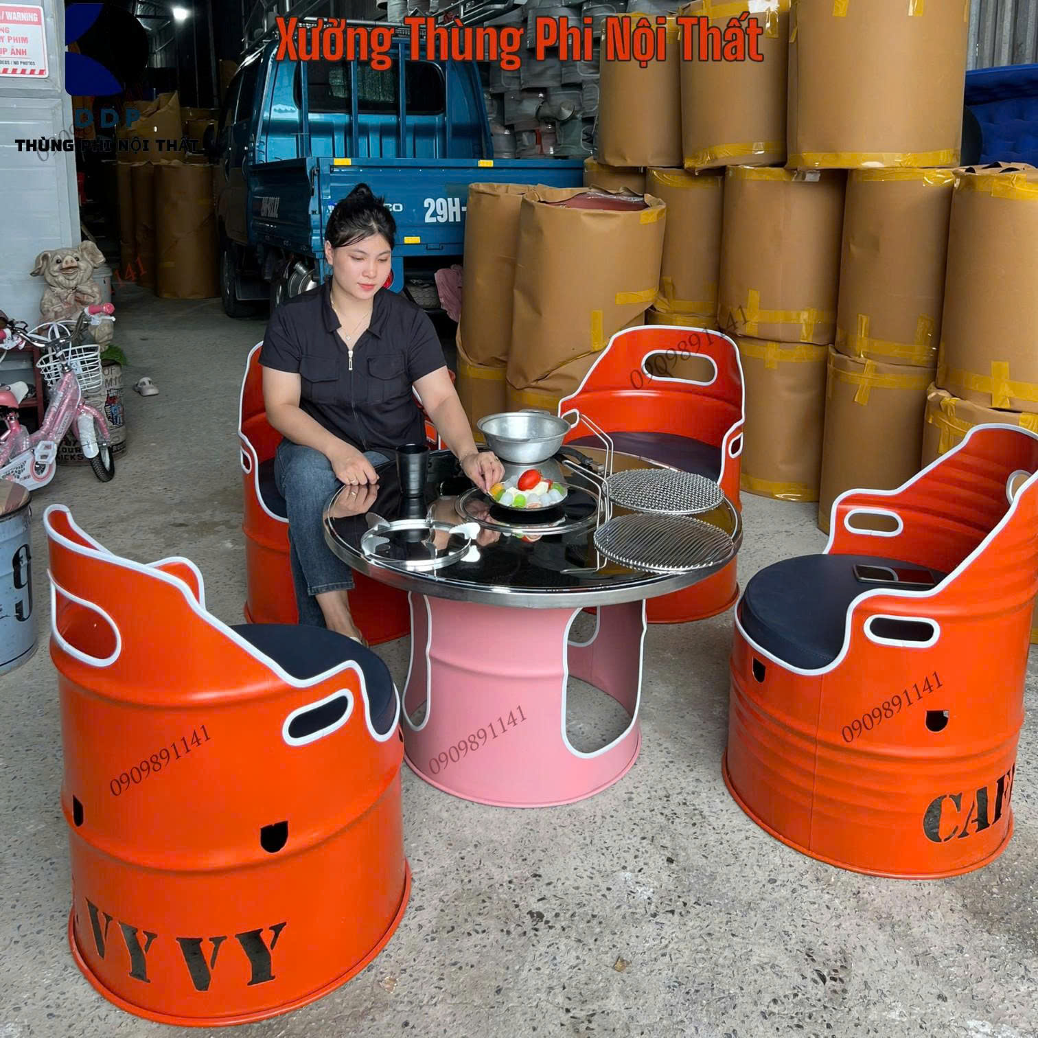 Bàn nướng dùng gas