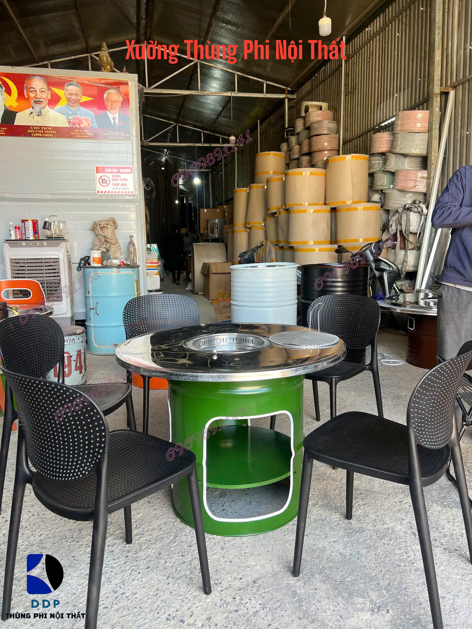 Ưu điểm vượt trội của bàn nướng thùng phuy