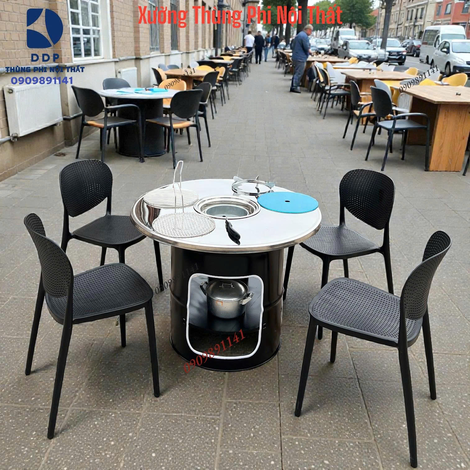 Bàn nướng than hoa không khói