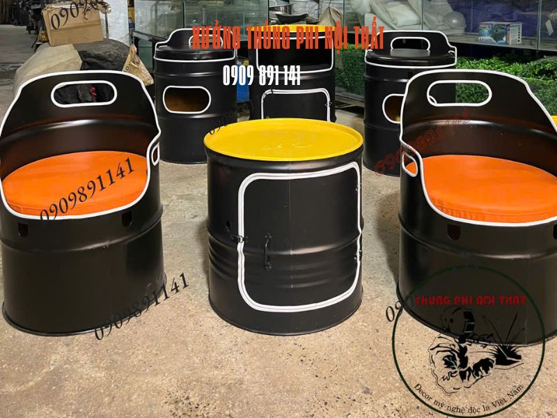 thùng phi decor