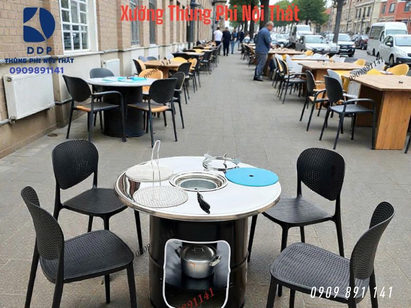 bàn lẩu nướng không khói