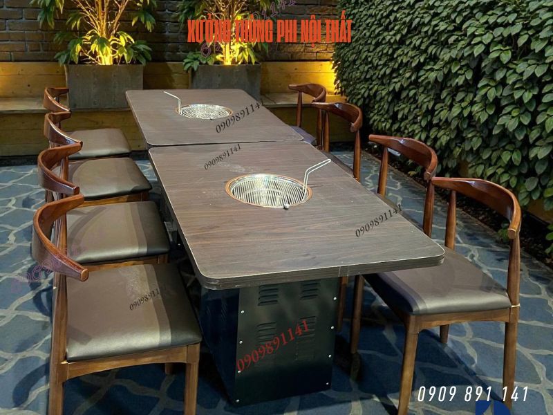 bàn lẩu nướng không khói