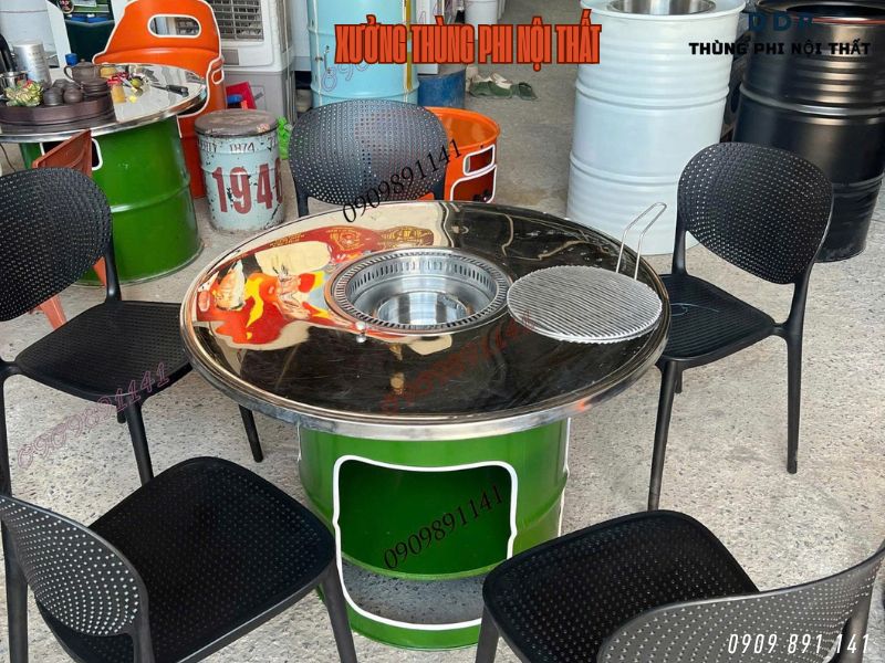 bàn có bếp nướng