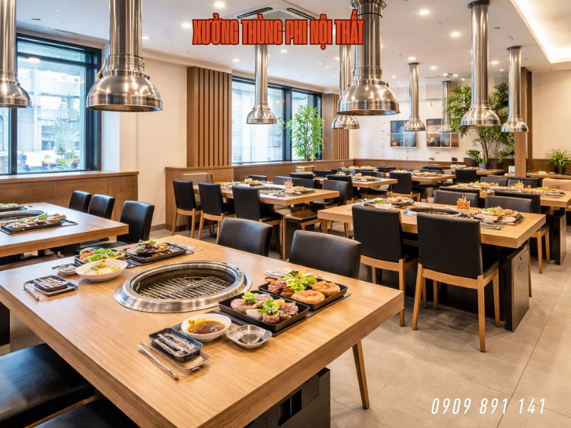 bàn có bếp nướng