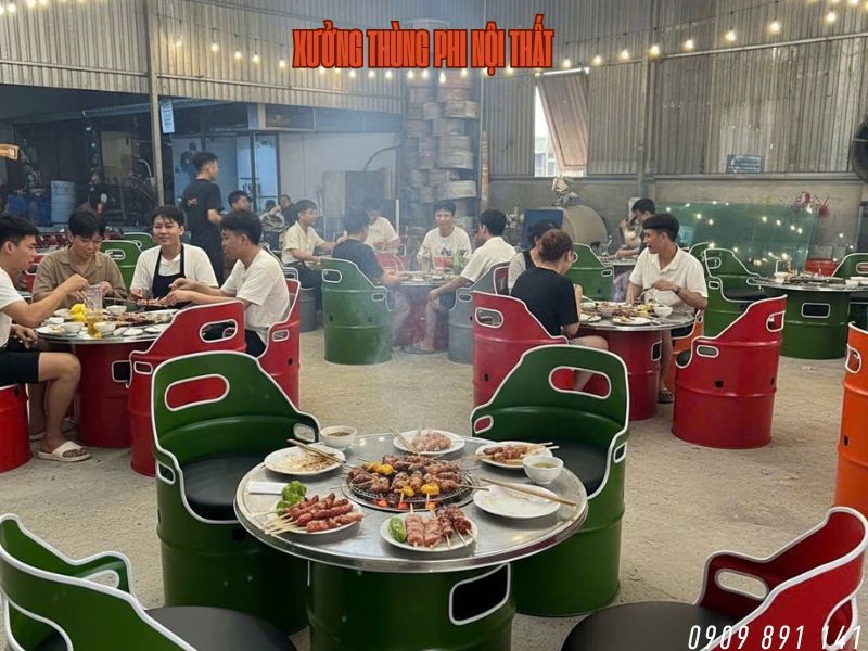 bàn ghế đồ nướng