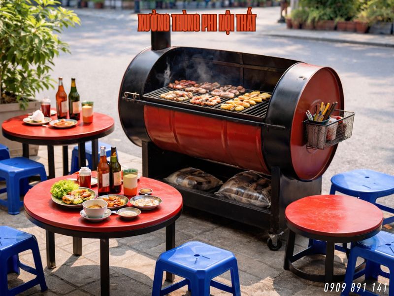 bàn ghế lẩu nướng