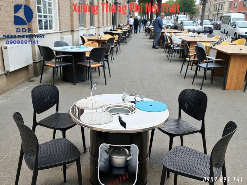 bàn ghế nướng bbq