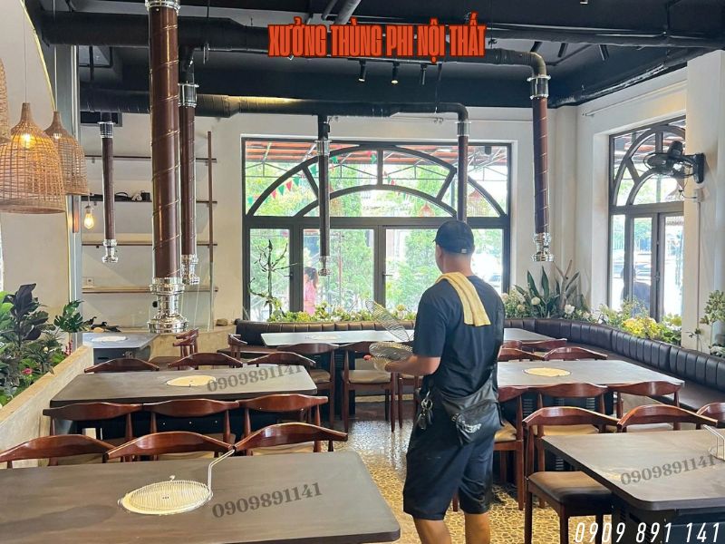 hệ thống hút khói quán nướng