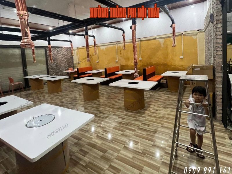 hệ thống hút khói tại bàn