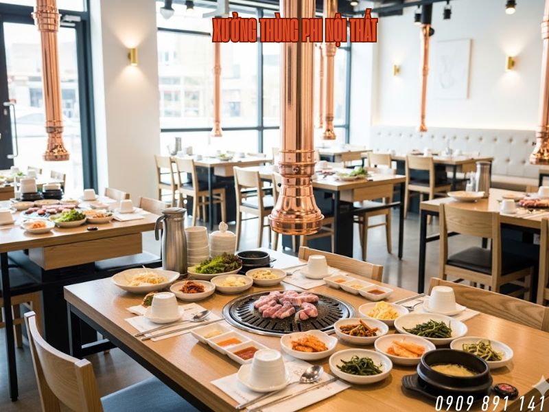 thi công hệ thống hút khói quán nướng