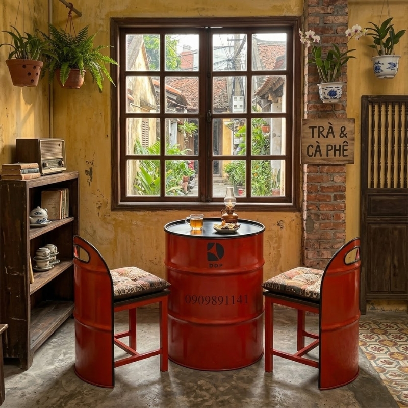 ghe-cafe-chan-sat-thung-phi-5 Đặc điểm nổi bật của ghế cafe chân sắt