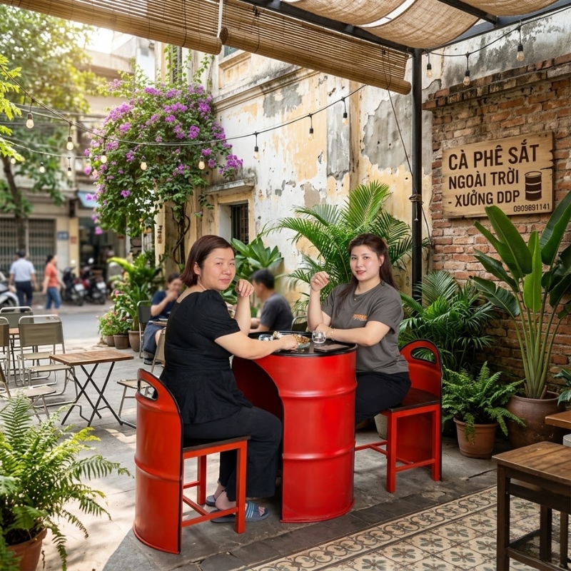 ghe-sat-cafe-ngoai-troi-thung-phi-son-3-lop-ben-mau-phu-hop-khong-gian-kinh-doanh-3 Tính ứng dụng trong không gian cafe