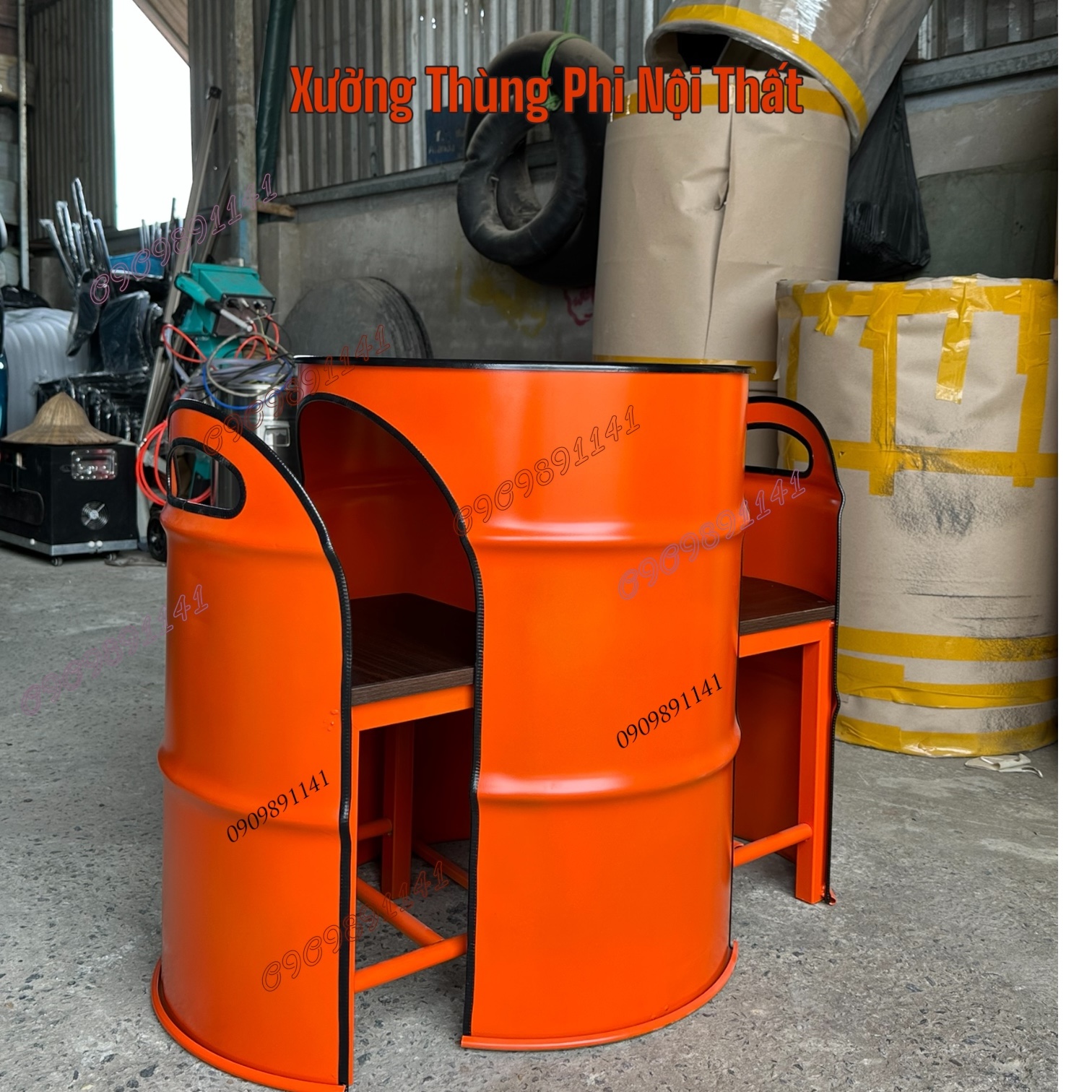 ghe-phi-con-4 Xưởng nội thất thùng phi DDP – Giải pháp toàn diện cho chủ kinh doanh F&B