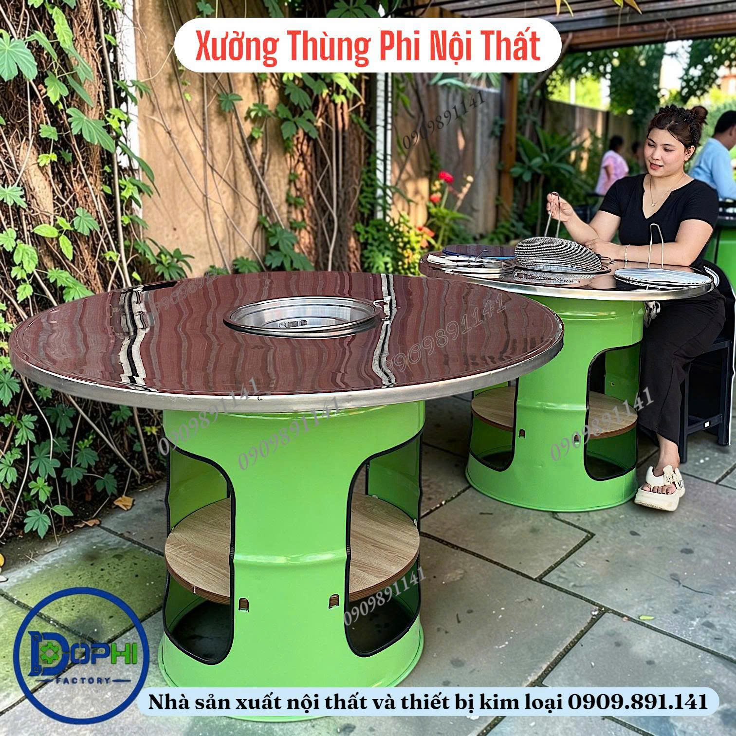 ban-nuong-thung-phi-2-tang-3 Ưu điểm của bàn nướng thùng phi hai tầng